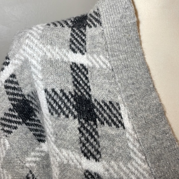 NWT PHILOSOPHY Republic Clothing Viscose Blend Plaid Cardigan SMALL - Picture 4 of 10